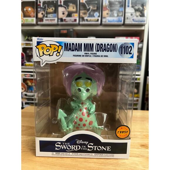 LE CHASE SUPER 6-NCH Madam Mim Dragon Funko Pop #1102 Sword Stone Disney Movies - Picture 1 of 6